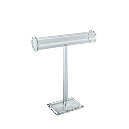 Azar Displays T-Bar Single-Pole Necklace and Bracelet Acrylic Jewelry Stand. 300685-GS-1PK